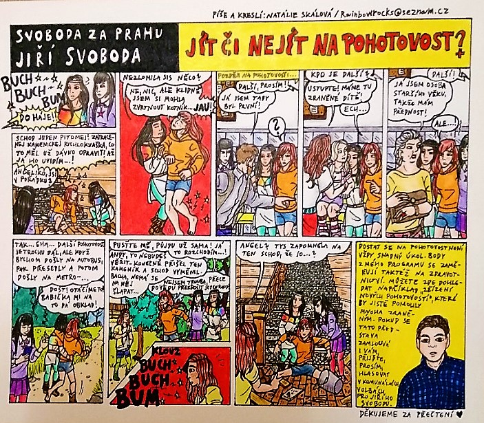 komiks - díl č. 6 - JÍT ČI NEJÍT NA POHOTOVOST